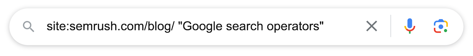 网站:semrush.com/blog/ “Google search operators” in search