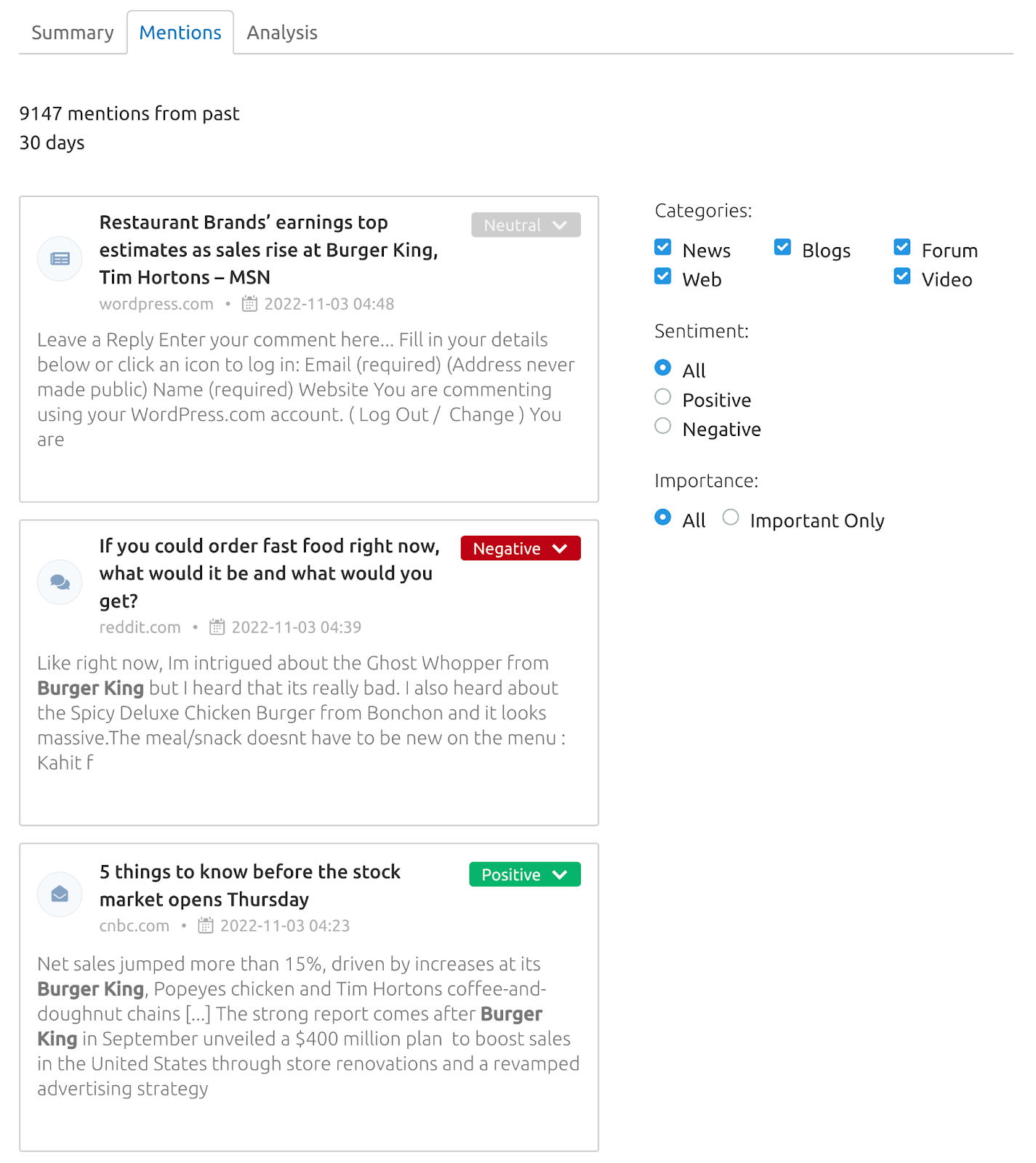 mentions dashboard in the 传媒监察 app