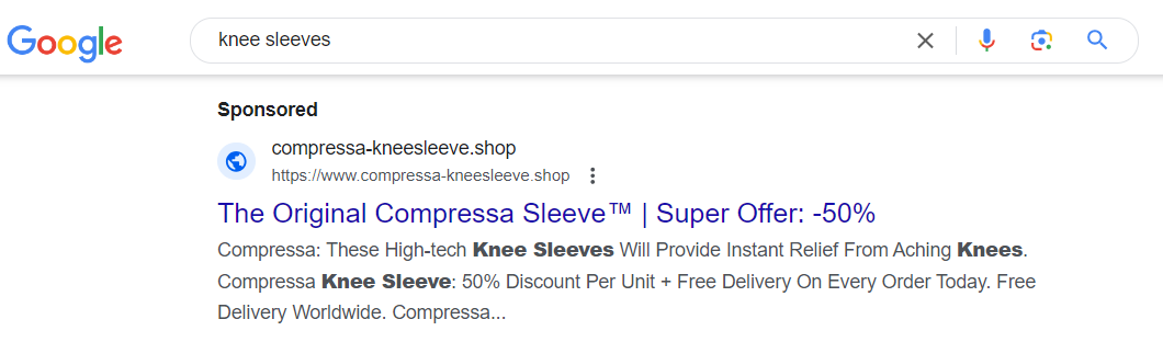 Google search results for 