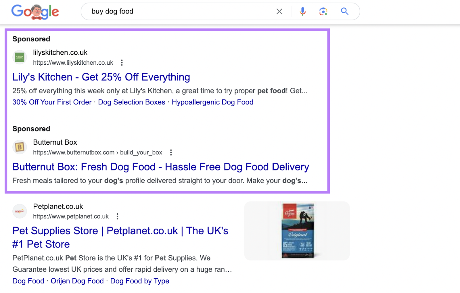 search ads for 