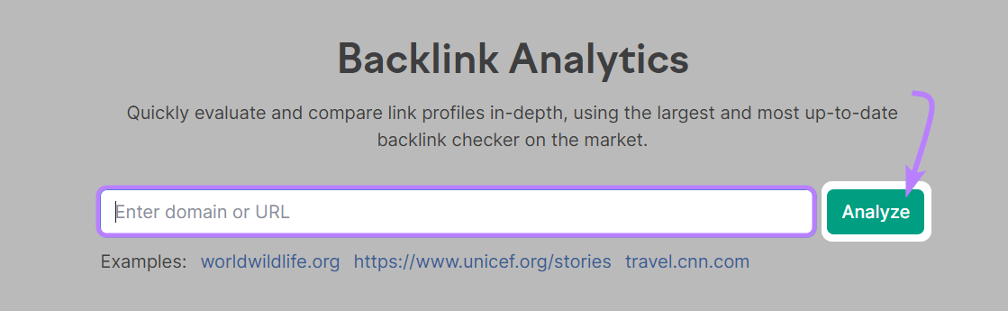 反向链接分析 tool search bar