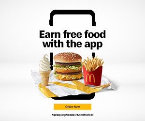 McDonald’s banner ad with 