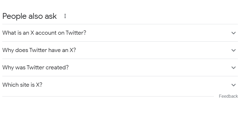 Google's People Also Ask (PAA) section for