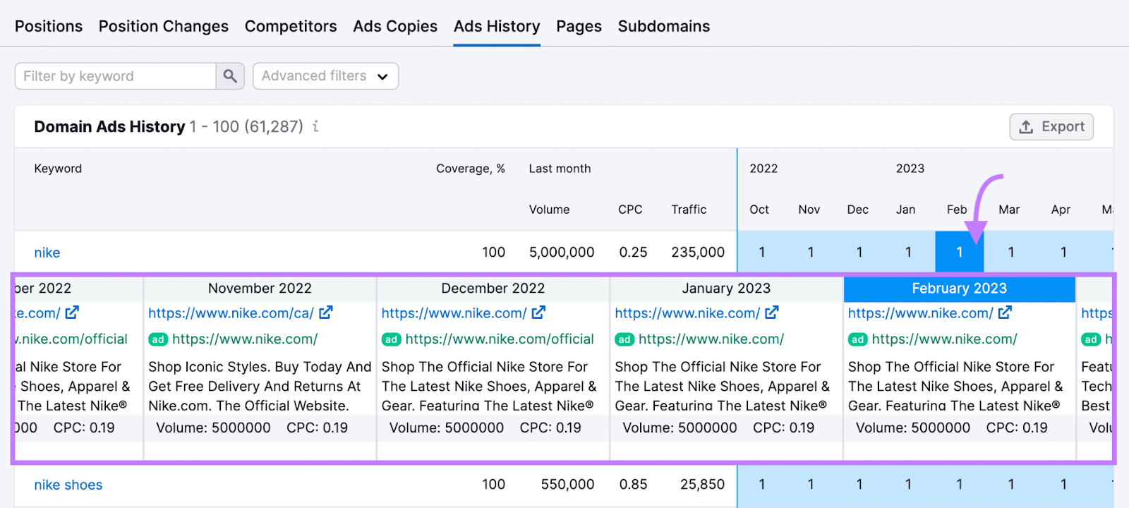 Ads History 报告书