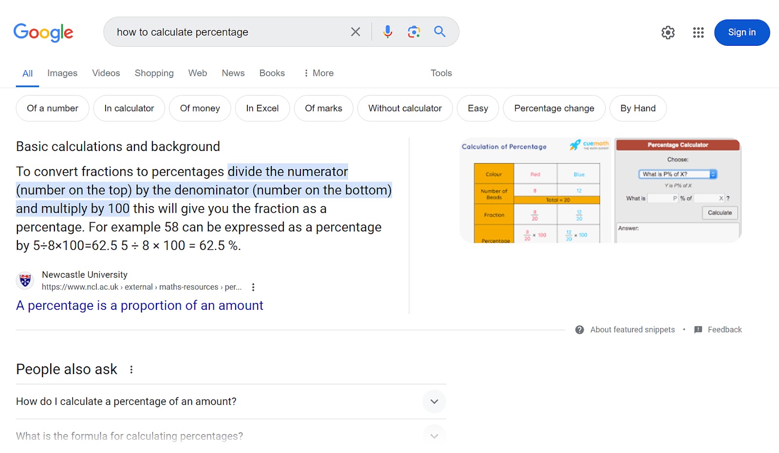 谷歌 SERP for