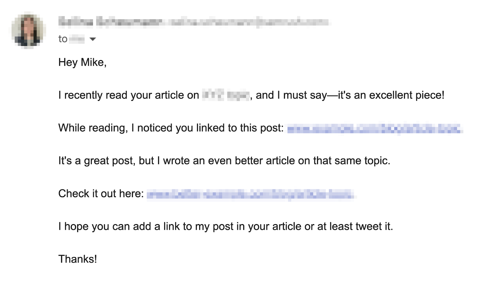 The skyscraper email says, 