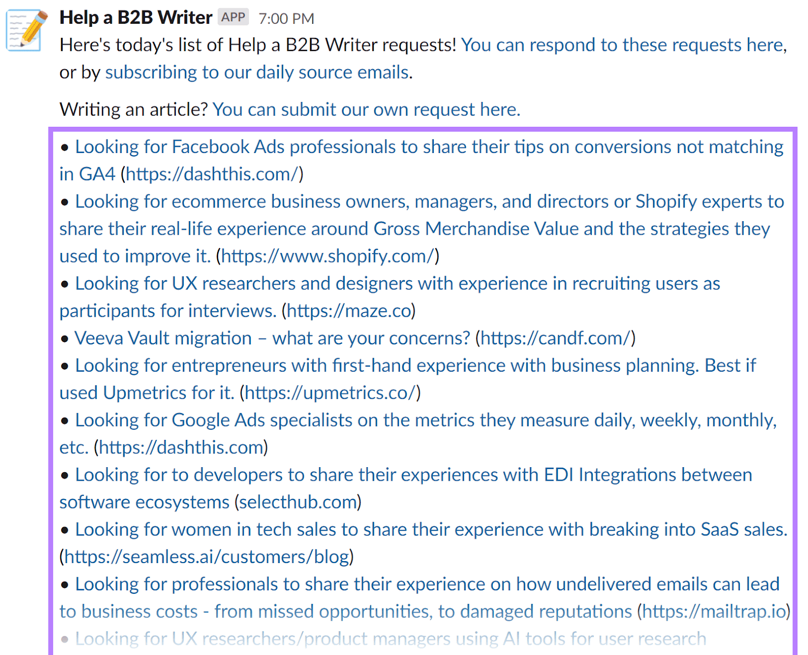 Message in the Superpath Slack community from 