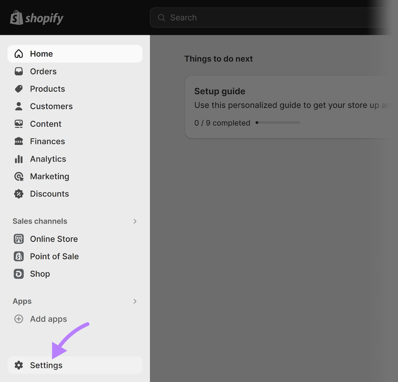 Shopify管理仪表板
