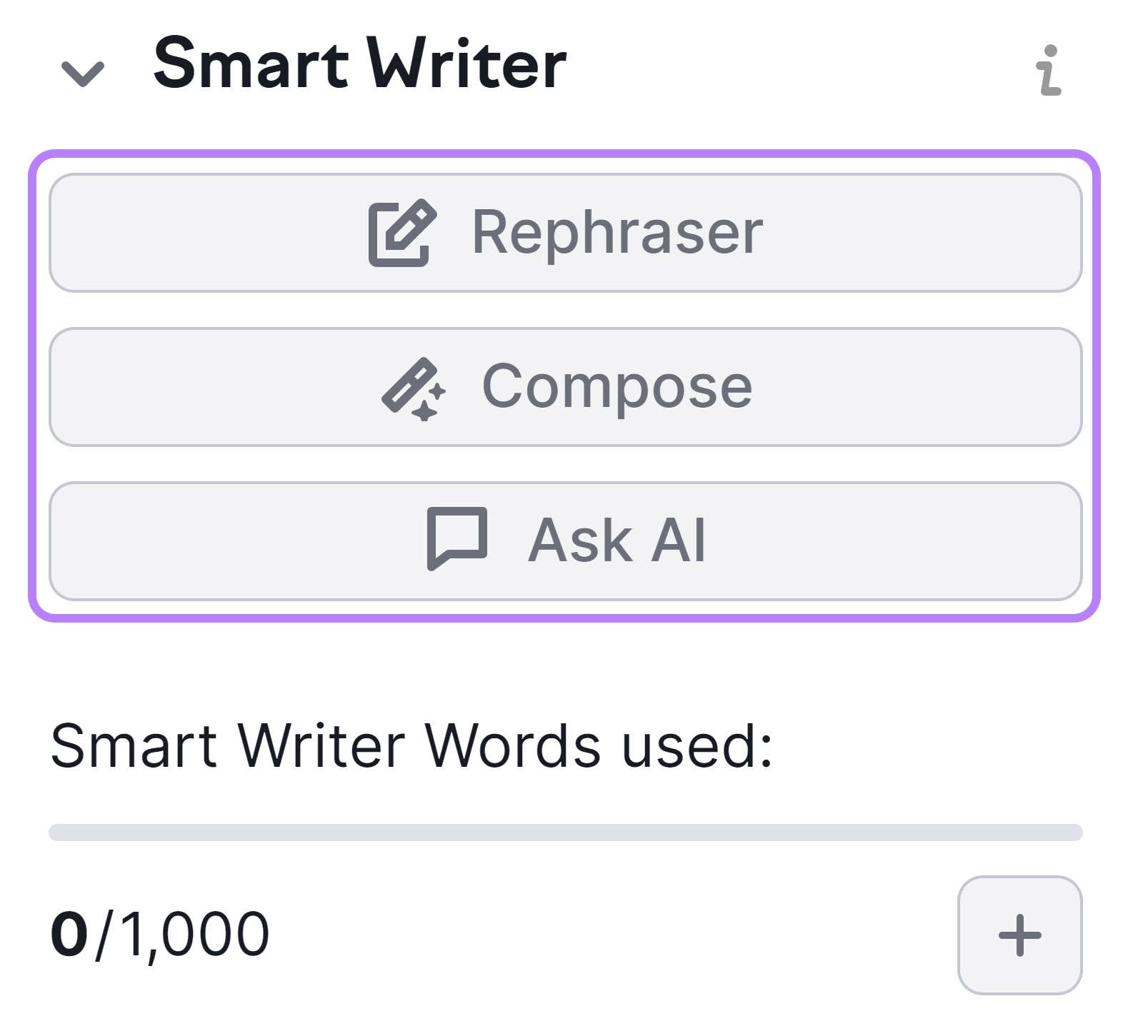 Smart Writer features in 高级行政主任写作助理