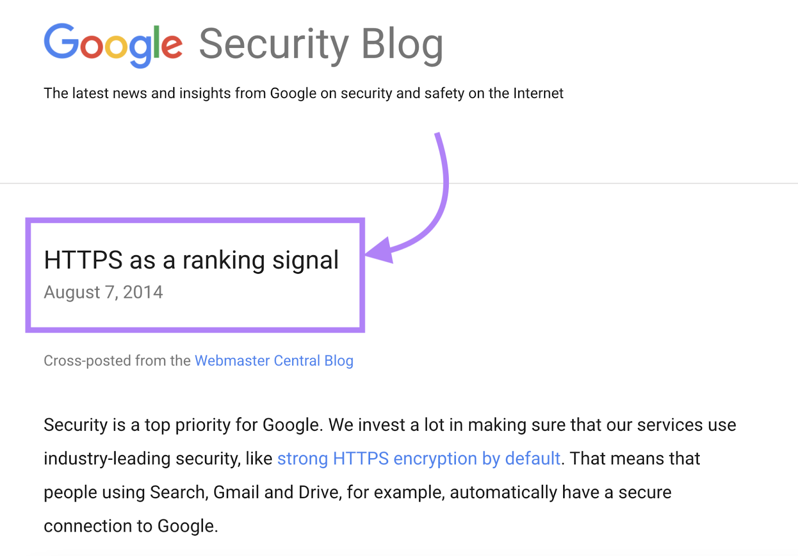 Google's security blog has a blog titled