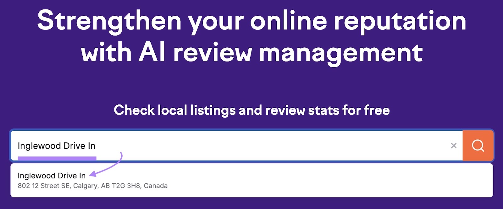 Review management tool start with