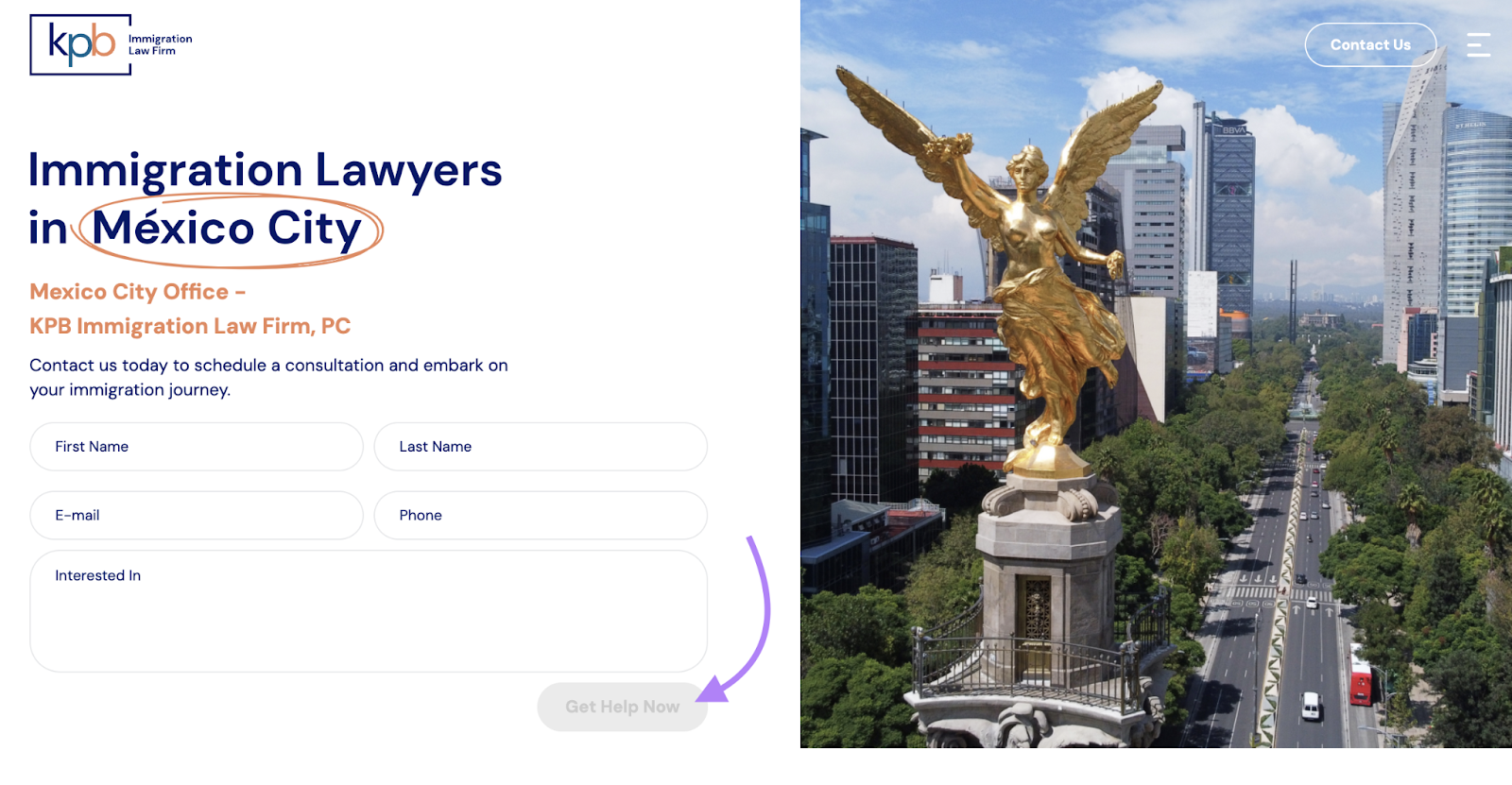 The location page's lead form includes direct copy in the 呼吁采取行动 button.