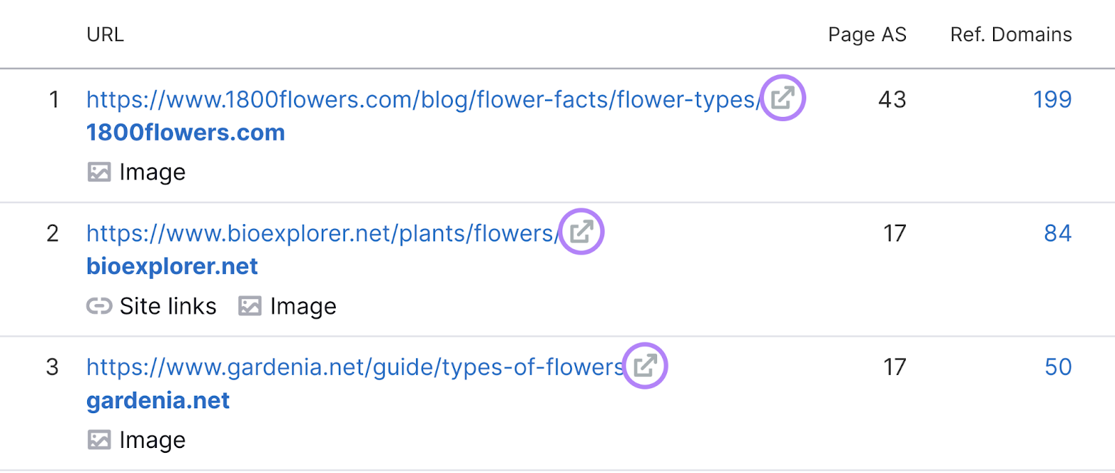 “SERP Analysis” icon in 关键字概述 tool