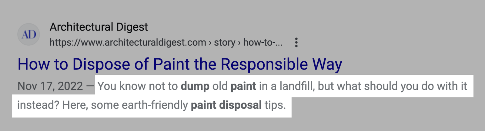 Meta description, the text below the 标题标签, is highlighted in a SERP listing.