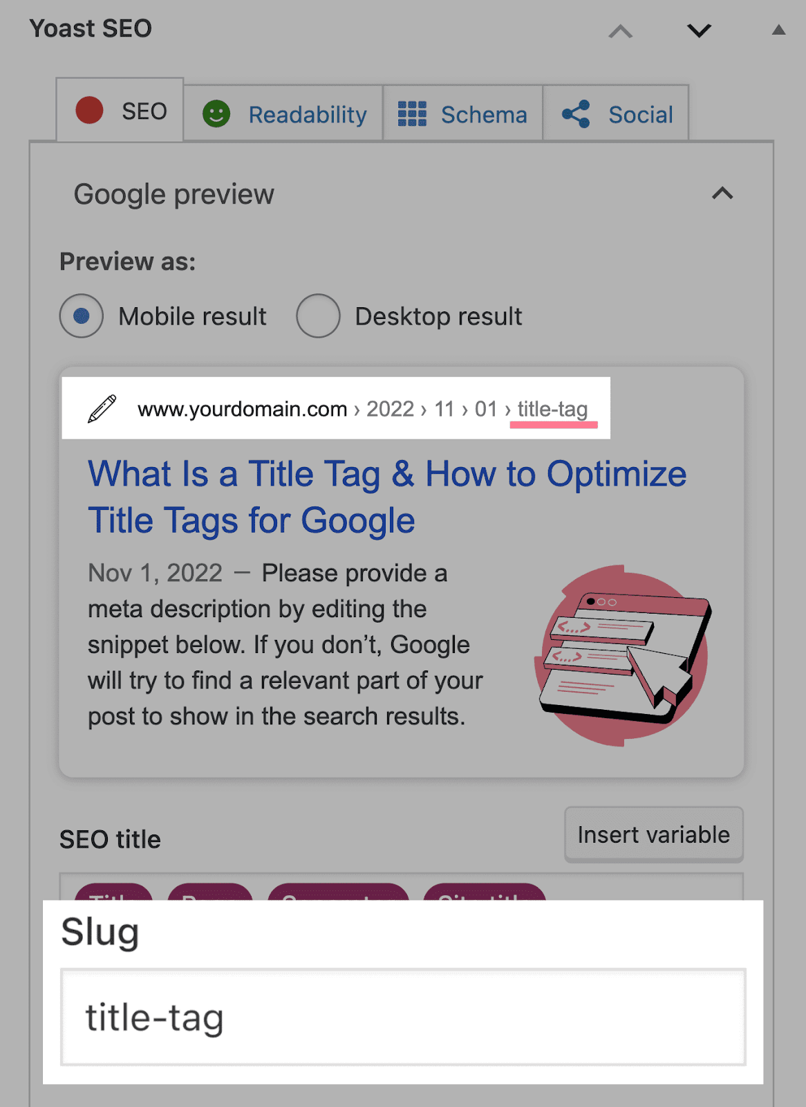 yoast seo plugin url 鼻涕虫 editor