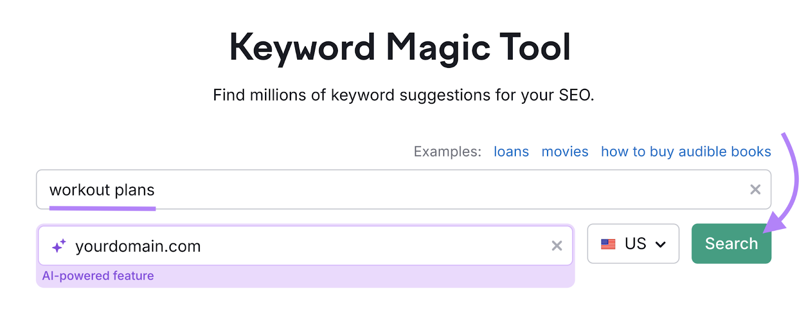 keyword和domain entered