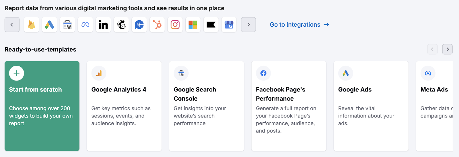 Template options include GA4, GSC, Google Ads,和more 高级行政主任报告 options.