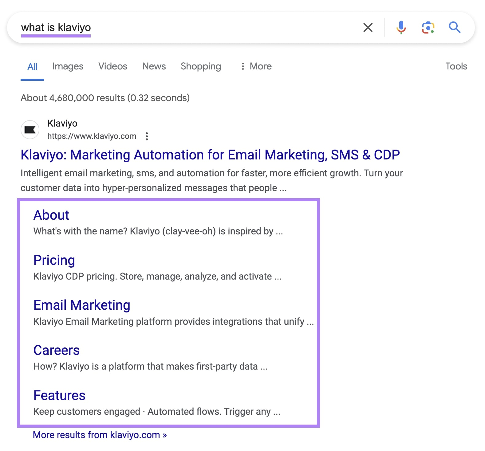 Google search results for 