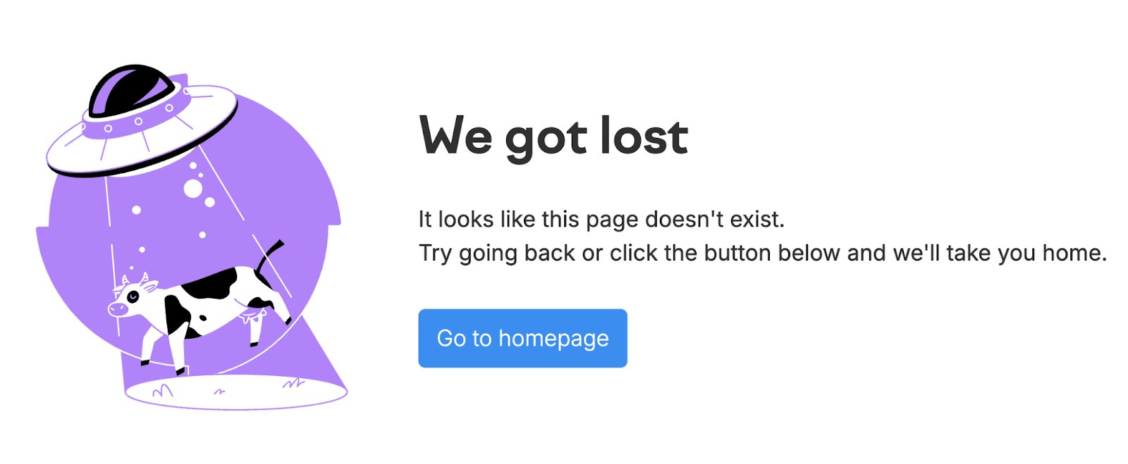 Semrush's error page that says 
