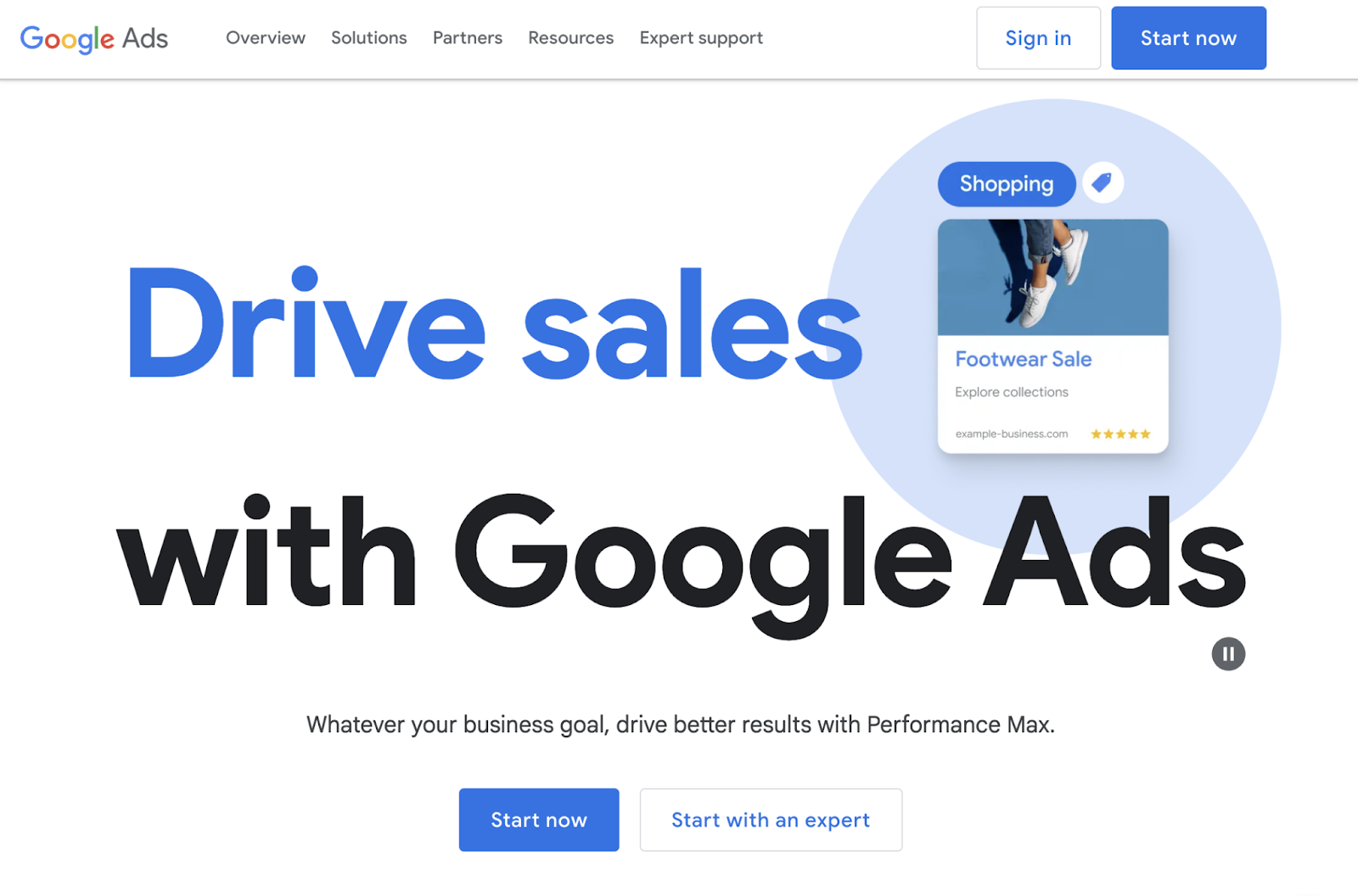 google ads 着陆页