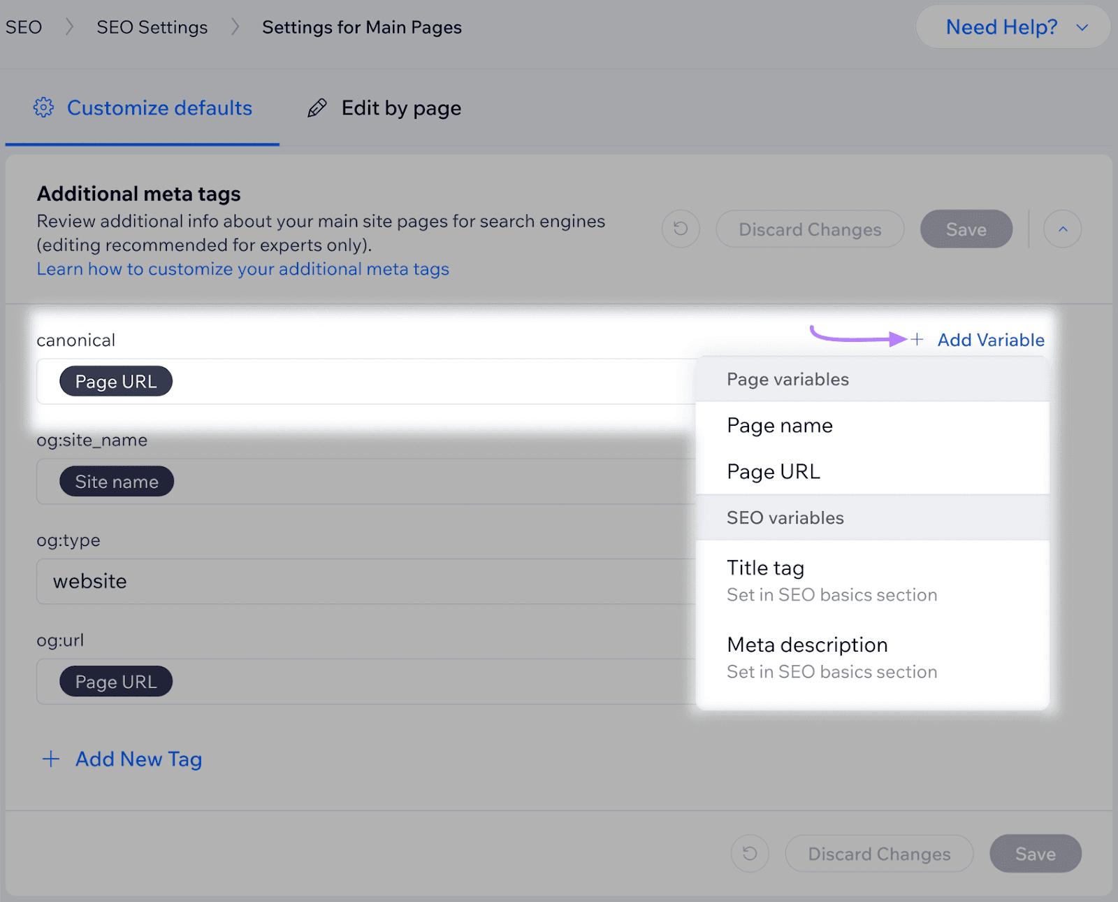 威克斯 user interface showing options for editing 规范,规范 tags