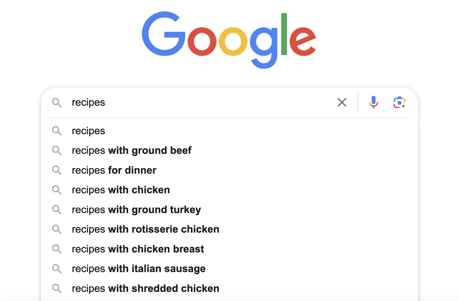 google autocomplete with 关键字 ideas