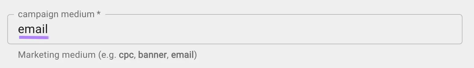 campaign medium field with 