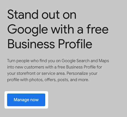 Google商家资料页面