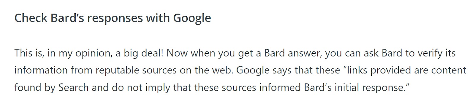搜索您可以使用的新闻' section on Google Bard