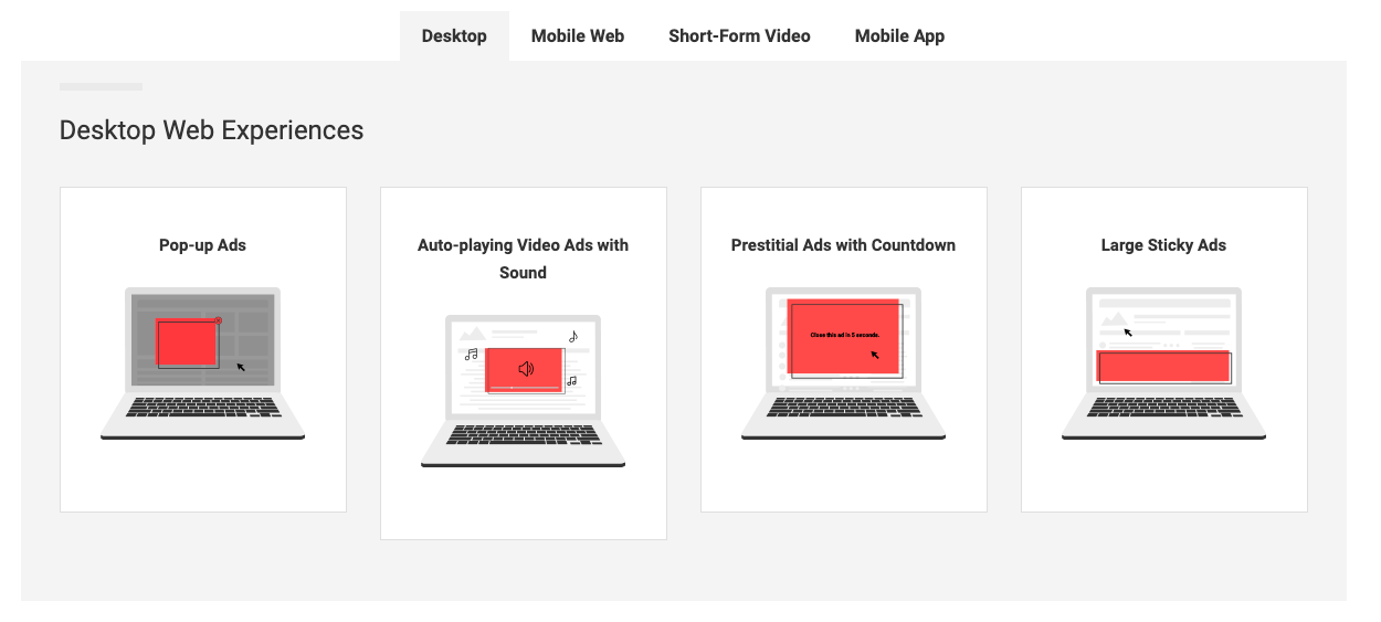 A visual s如何ing desktop web experiences by 更好的广告