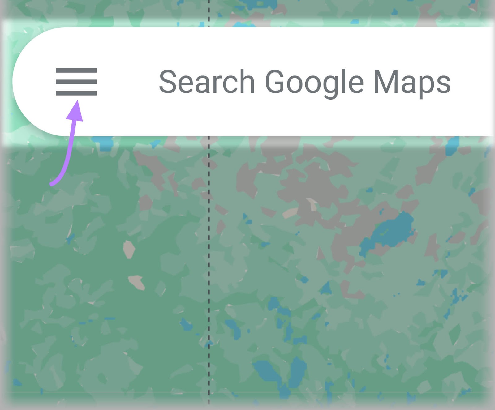 Menu icon in 谷歌地图