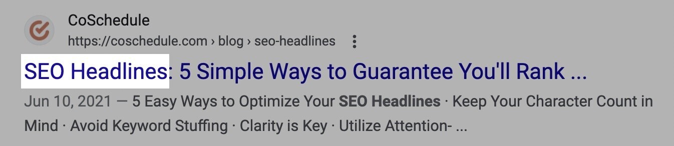 article title: