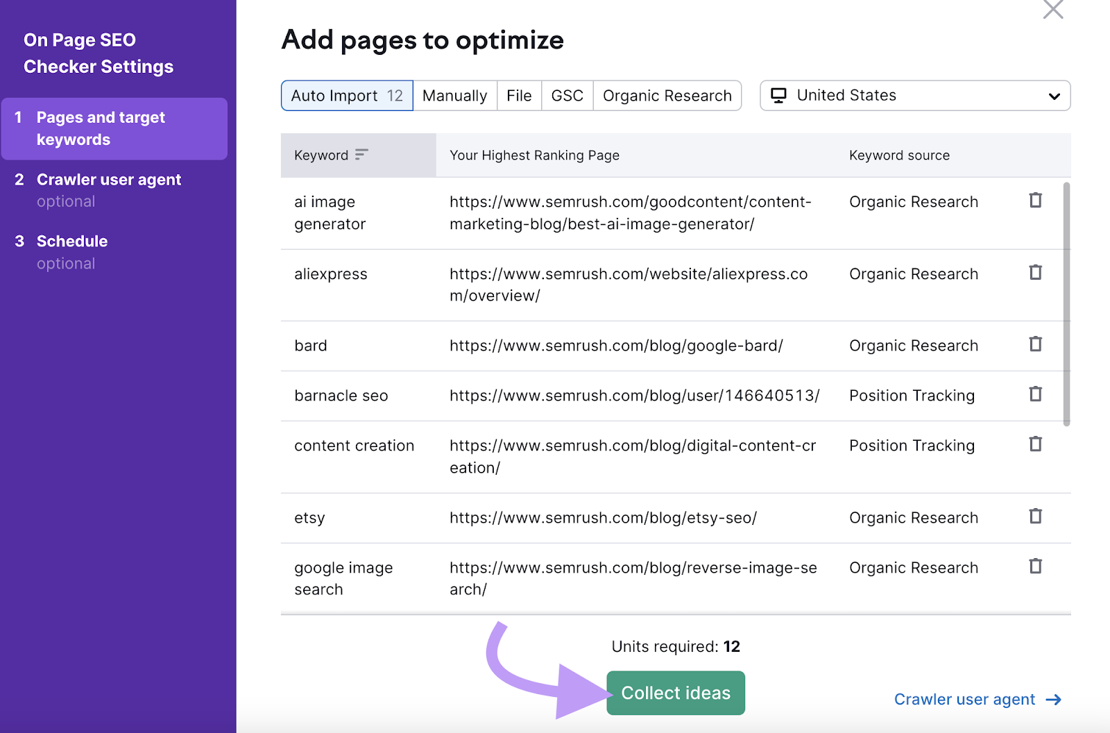 add pages to optimize in 网页搜索引擎优化检查 configuration window