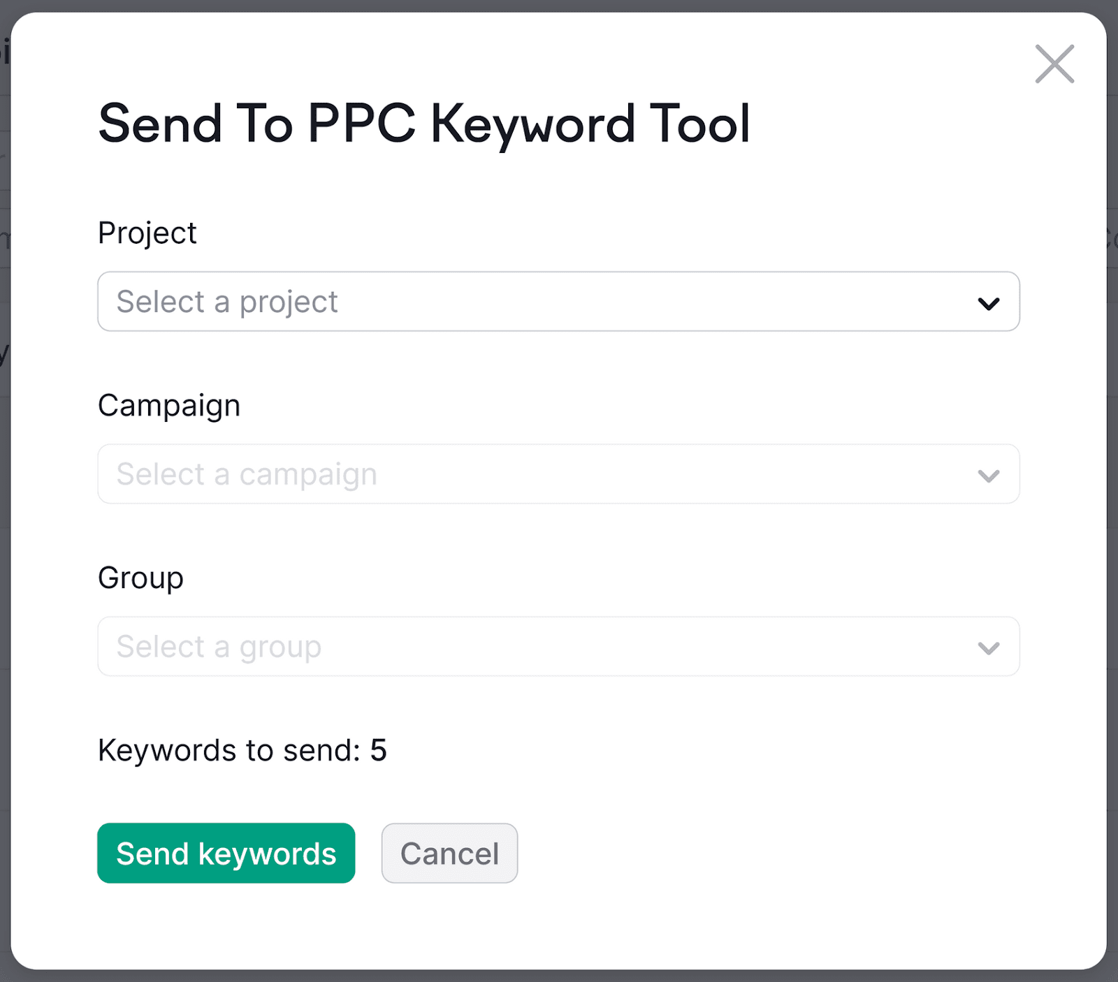Popup for 