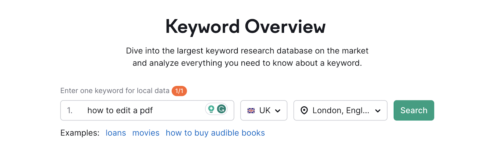 search for