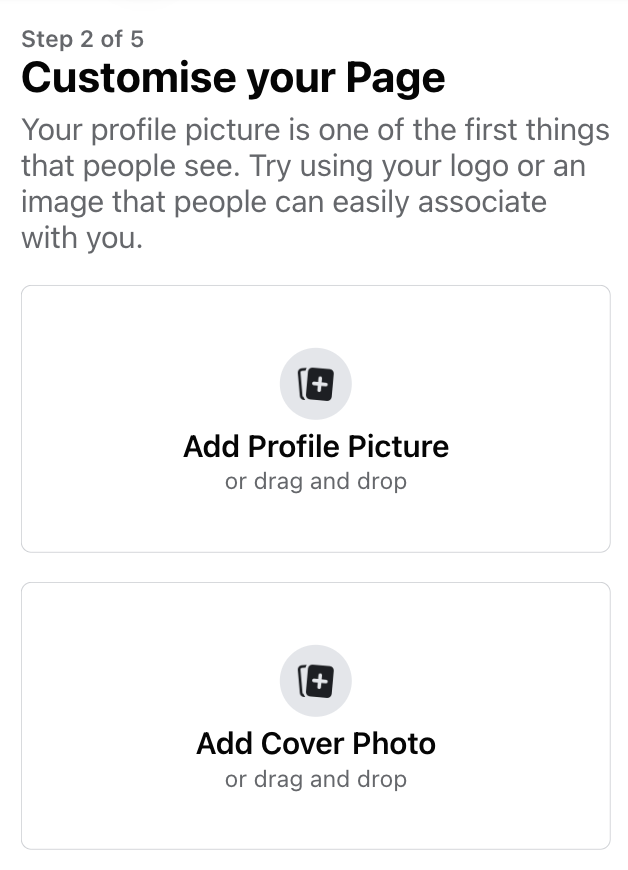 Add profile和cover image under