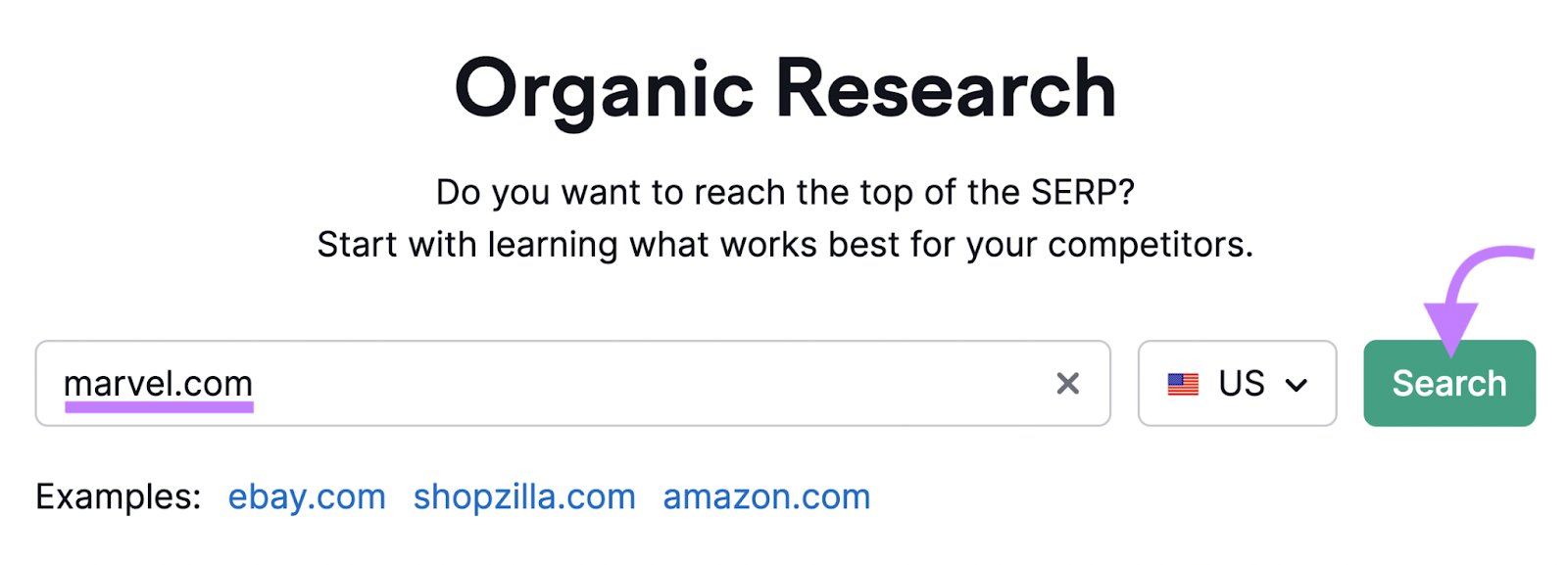 search for 