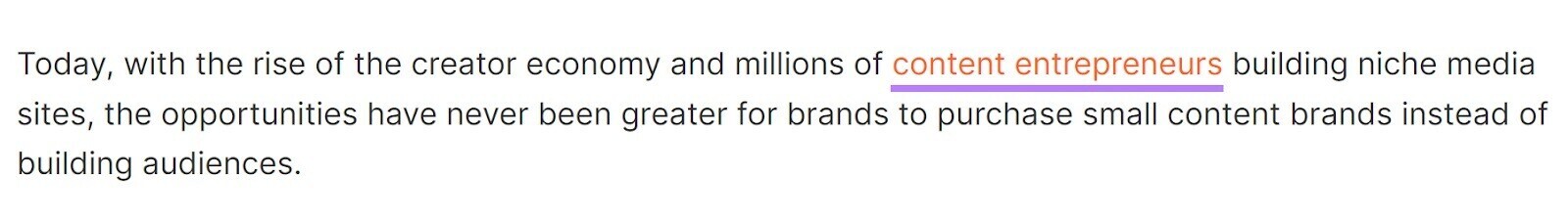 example of a sentence linking to authoritative source with anchor text