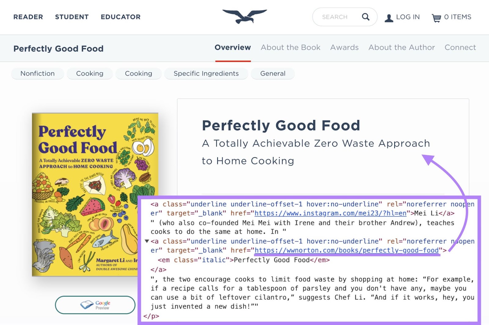 An URL shown in page's HTML格式