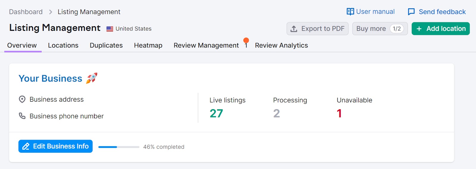 上市管理 tool main dashboard