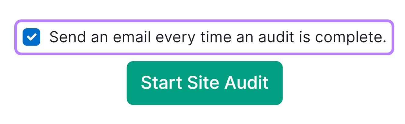 “Send an email every time an audit is complete