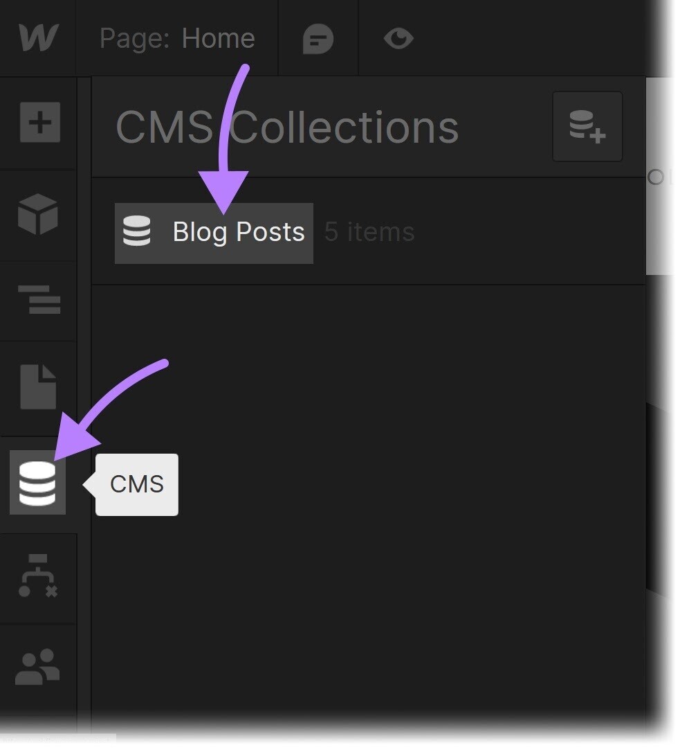 “CMS” icon和
