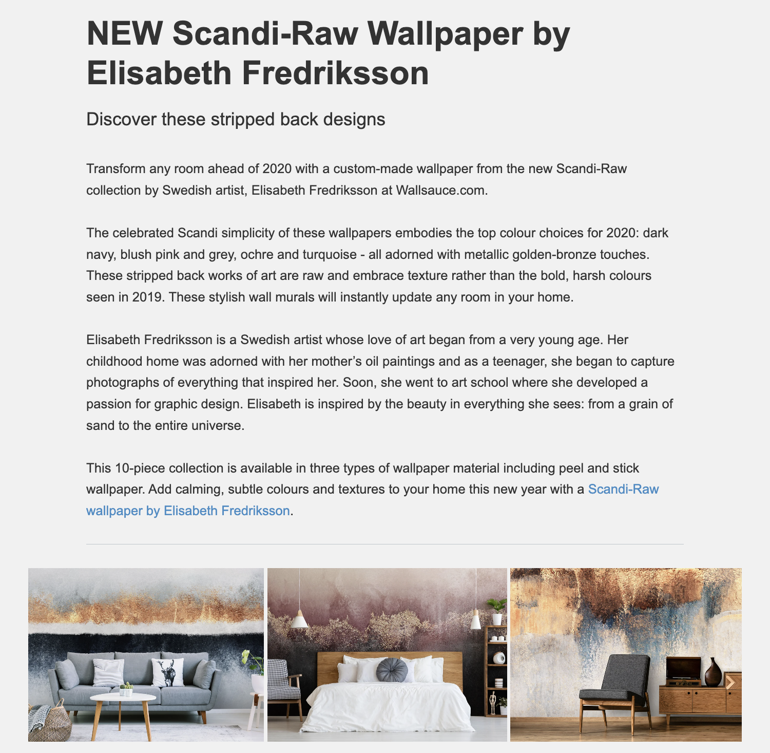 A Wallsauce的新闻稿 titled