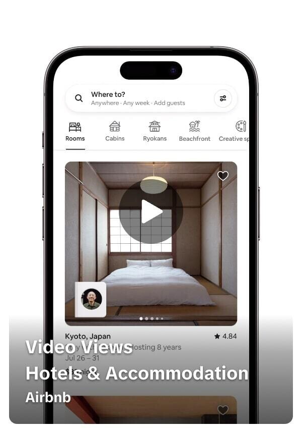an example of a 提克托克 ad from Airbnb
