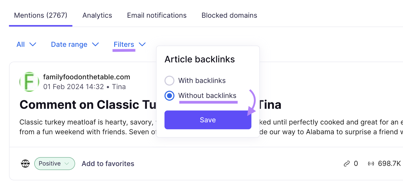 Filtering for articles without 反向链接 under 