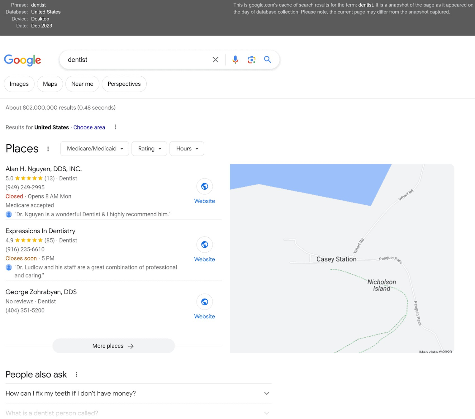 SERP preview for