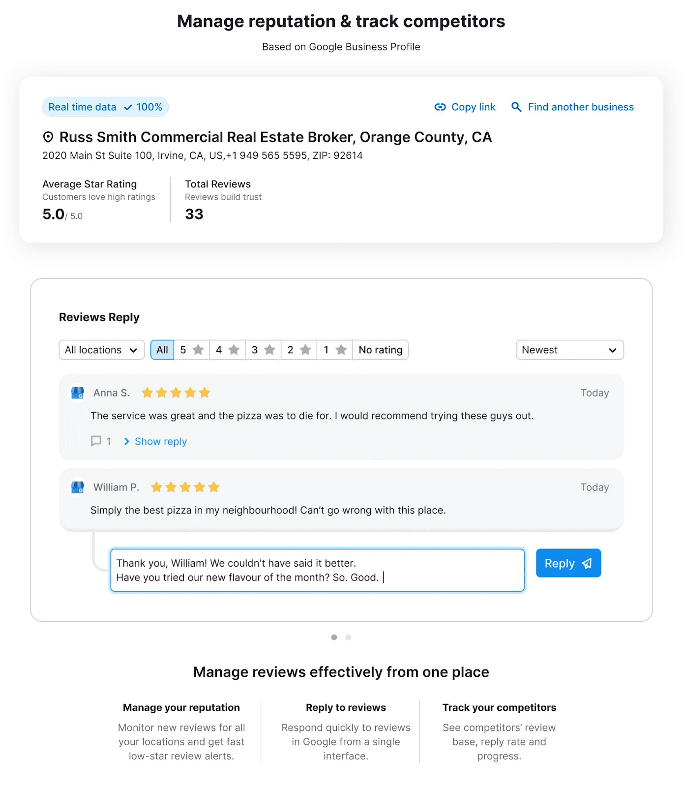 Responding to customer reviews from 上市管理工具