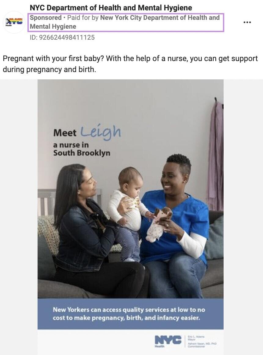 an example of an ad from 