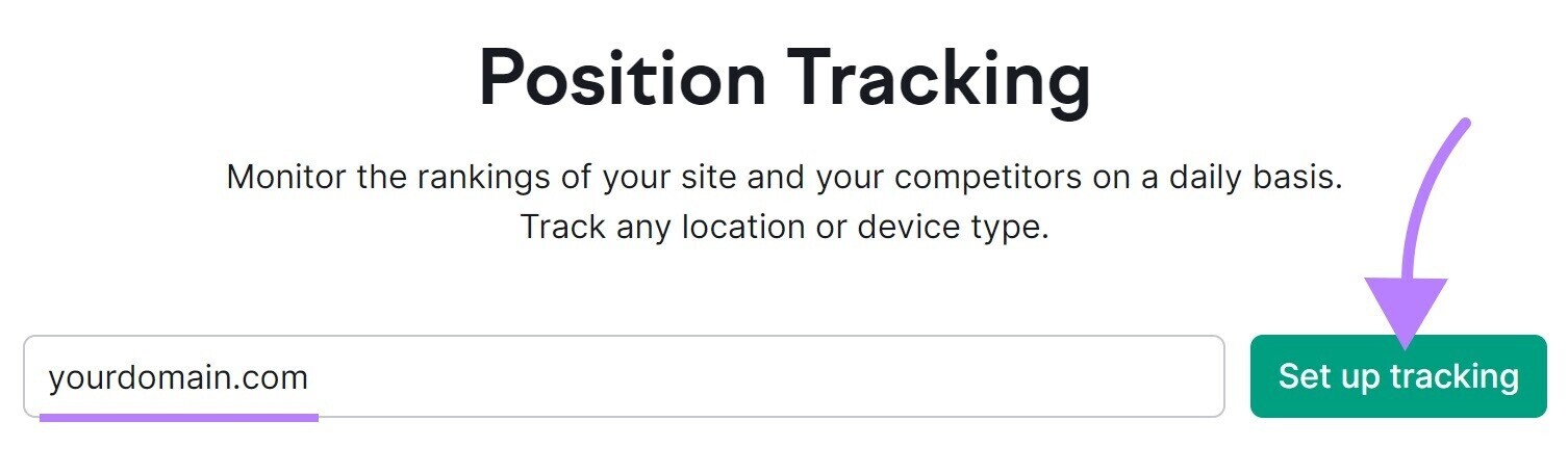 enter your domain to 位置跟踪 tool