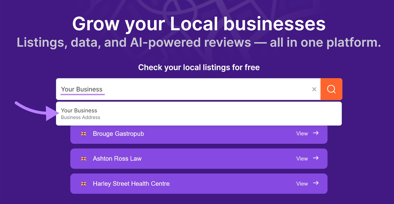 Enter your business in 上市管理 tool